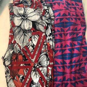Two pairs of lularoe leggings